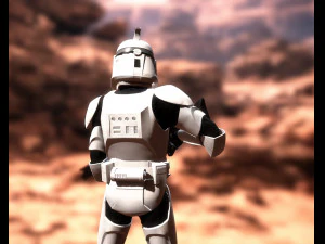 Clone trooper rigged 3D Model