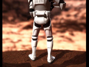Clone trooper rigged 3D Model
