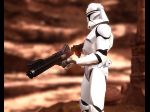Clone trooper rigged 3D Модель
