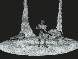 Clone trooper rigged 3D Model