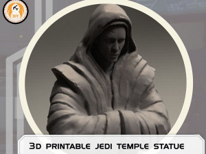 Star wars 3d printable jedi temple statue figurine 3D Print Model