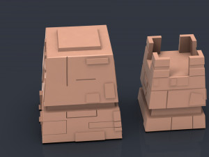 Star wars legion Tatooine buildings 3D 프린트 모델