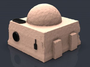 Star wars legion Tatooine buildings 3D 프린트 모델