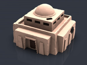 Star wars legion Tatooine buildings 3D 프린트 모델