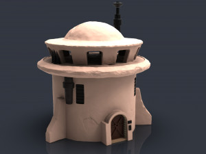 Star wars legion Tatooine buildings 3D 프린트 모델
