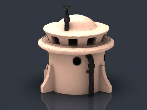 Star wars legion Tatooine buildings 3D 프린트 모델