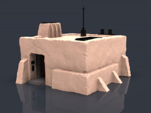 Star wars legion Tatooine buildings 3D 프린트 모델