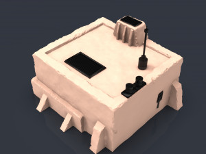 Star wars legion Tatooine buildings 3D 프린트 모델