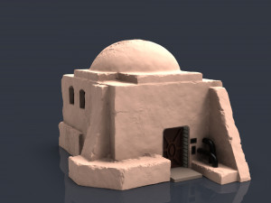 Star wars legion Tatooine buildings 3D 프린트 모델