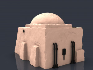Star wars legion Tatooine buildings 3D 프린트 모델