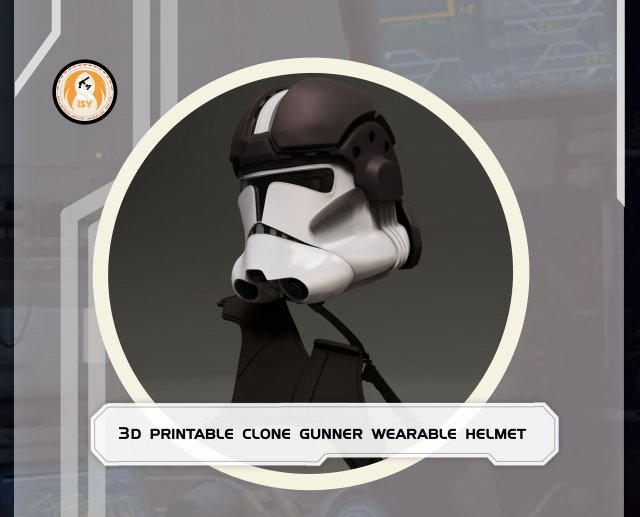 Star Wars 3D Print Wearable CL-Gunner Helmet Cosplay Costume 3D Принт Модель .c4d .max .obj .3ds .fbx .stl .blend 