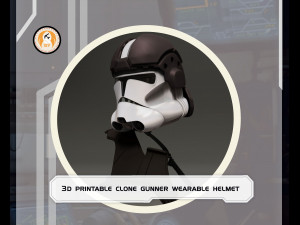 Star Wars 3D Print Wearable CL-Gunner Helmet Cosplay Costume Modelo de impresión 3D