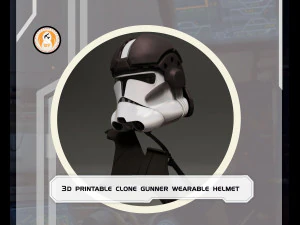 Star Wars 3D-Druck tragbares CL-Gunner Helm Cosplay-Kostüm 3D Druckmodell