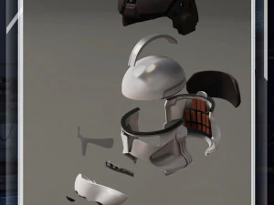 Costume cosplay casco CL-Gunner indossabile con stampa 3D di Star Wars Modello di stampa 3D