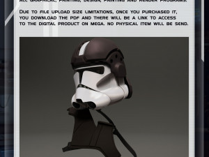 Star Wars 3D Print Wearable CL-Gunner Helmet Cosplay Costume 3D Принт Модель