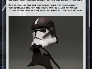 Costume cosplay casco CL-Gunner indossabile con stampa 3D di Star Wars Modello di stampa 3D