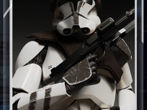 Star wars clone trooper gunner 3d printable figurine 3D-Druckmodell