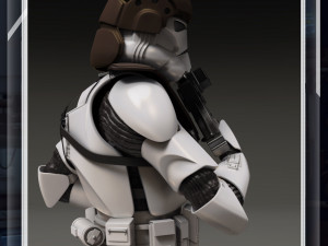 Star wars clone trooper gunner 3d printable figurine 3D-Druckmodell