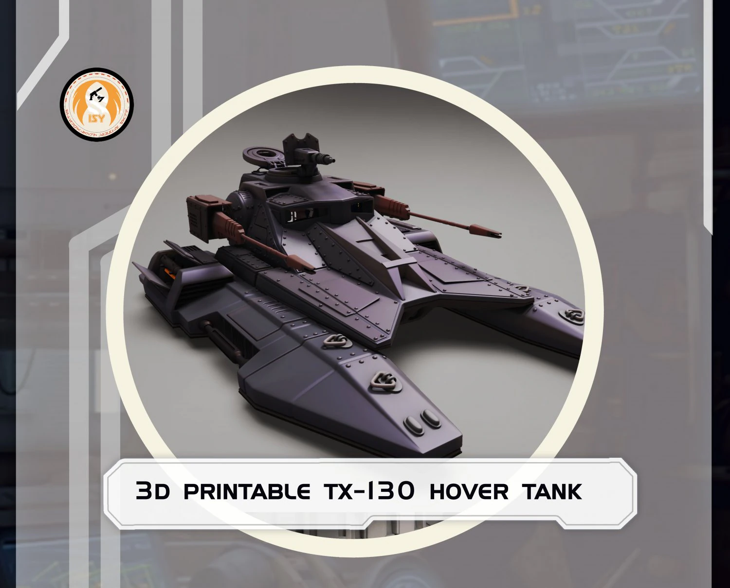 Star Wars 3D Printable Tx-130 Hover Tank 3D Print Model .c4d .max .obj .3ds .fbx .stl .blend