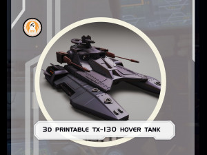 Star Wars 3D Printable Tx-130 Hover Tank 3D Print Model