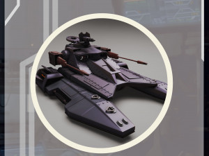 Star Wars 3D Printable Tx-130 Hover Tank 3D Print Model