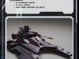 Star Wars 3D Printable Tx-130 Hover Tank 3D Print Model