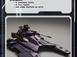 Star Wars 3D Printable Tx-130 Hover Tank 3D Print Model