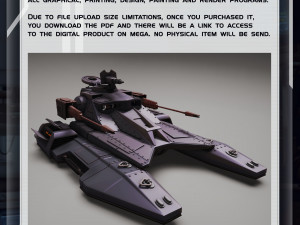 Star Wars 3D Printable Tx-130 Hover Tank 3D Print Model