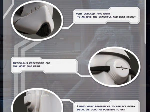 Star wars 3d printable BARC trooper wearable helmet for cosplay 3D Print Model