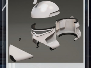 Star wars 3d printable BARC trooper wearable helmet for cosplay 3Dプリントモデル