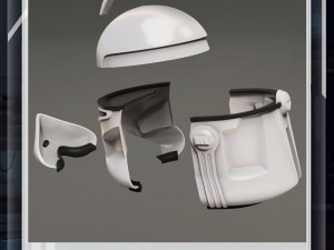 Star wars 3d printable BARC trooper wearable helmet for cosplay 3Dプリントモデル