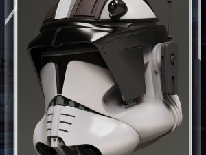 Star Wars 3D Printable Wearable Clone Cmdr Cody Helmet And Parts Modelo de impresión 3D