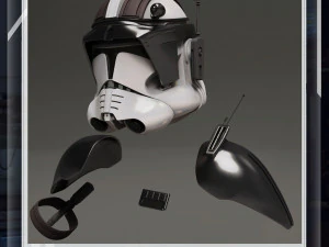 Casco e parti Cmdr Cody indossabili stampabili in 3D di Star Wars Modello di stampa 3D
