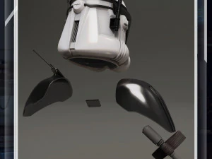 Casco e parti Cmdr Cody indossabili stampabili in 3D di Star Wars Modello di stampa 3D