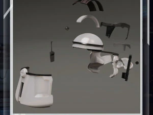 Casco e parti Cmdr Cody indossabili stampabili in 3D di Star Wars Modello di stampa 3D