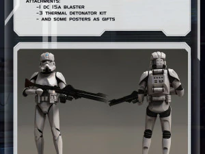 Star Wars 3D Printable Clone Trooper Engineer Figure 3D Print Model