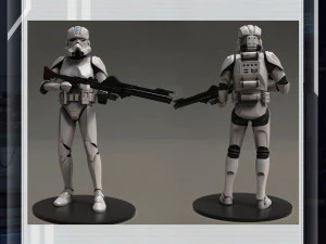 Star Wars 3D Printable Clone Trooper Engineer Figure 3D Print Model