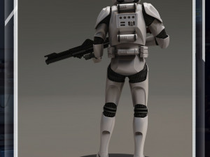 Star Wars 3D Printable Clone Trooper Engineer Figure Model do druku 3D