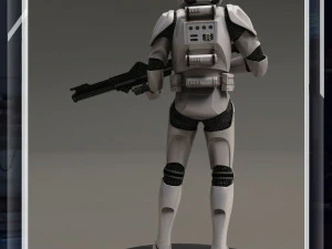 Star Wars 3D Printable Clone Trooper Engineer Figure 3D Print Model