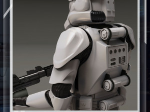 Star Wars 3D Printable Clone Trooper Engineer Figure Model do druku 3D