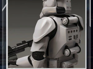 Star Wars 3D Printable Clone Trooper Engineer Figure 3D Print Model