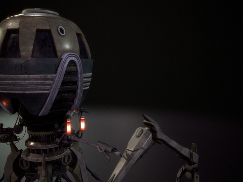 Combat tri droid 3D 모델