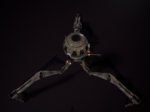 Combat tri droid 3D 모델