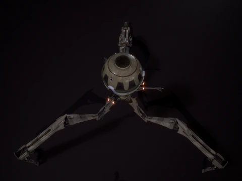 Combat tri droid 3D Model