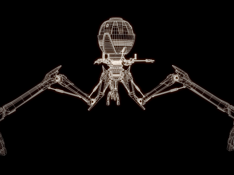 Combat tri droid 3D 모델