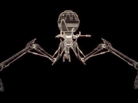 Combat tri droid 3D Model