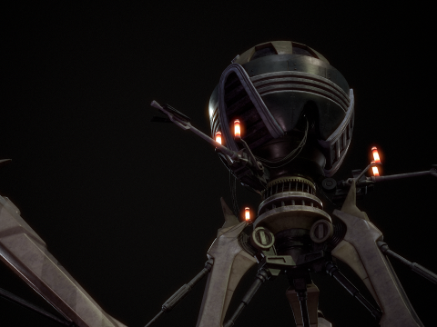 Combat tri droid 3D 모델