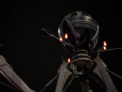 Combat tri droid 3D Model