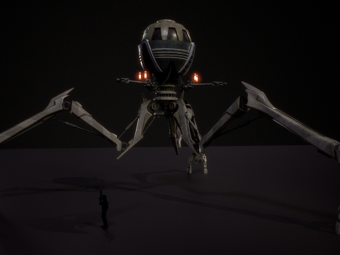 Combat tri droid 3D 모델