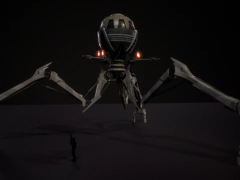 Combat tri droid 3D Model